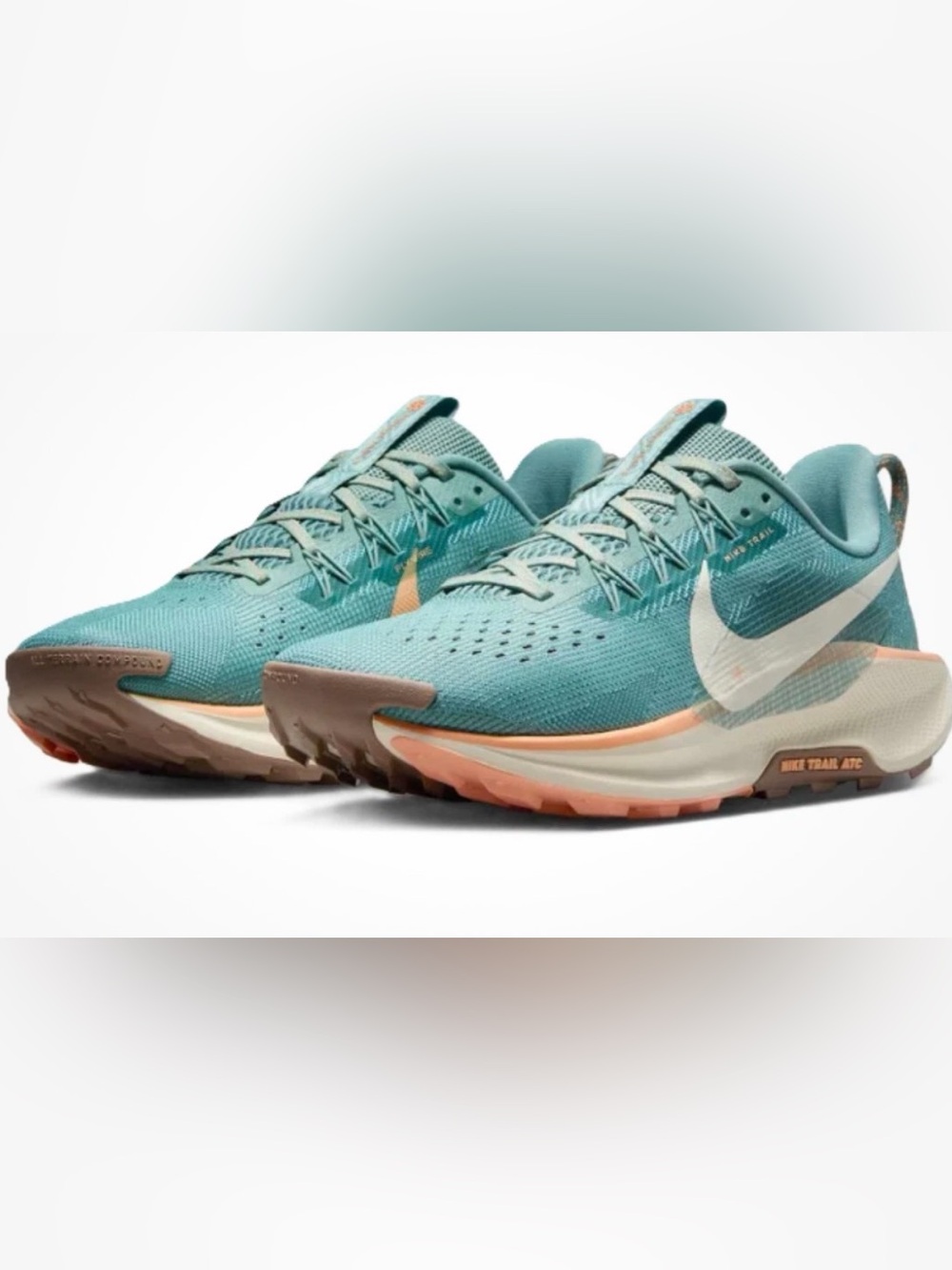 Nike Teal and Peach Trail Running Shoes- New with box